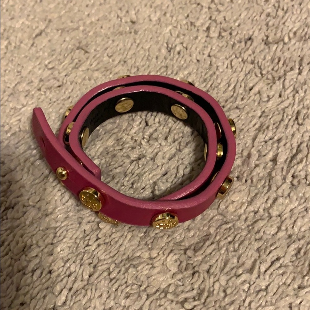 Pink Tory Burch wrap bracelet! Like new!